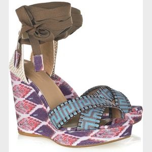 Theodora & Callum Biarritz Wedge Sandals